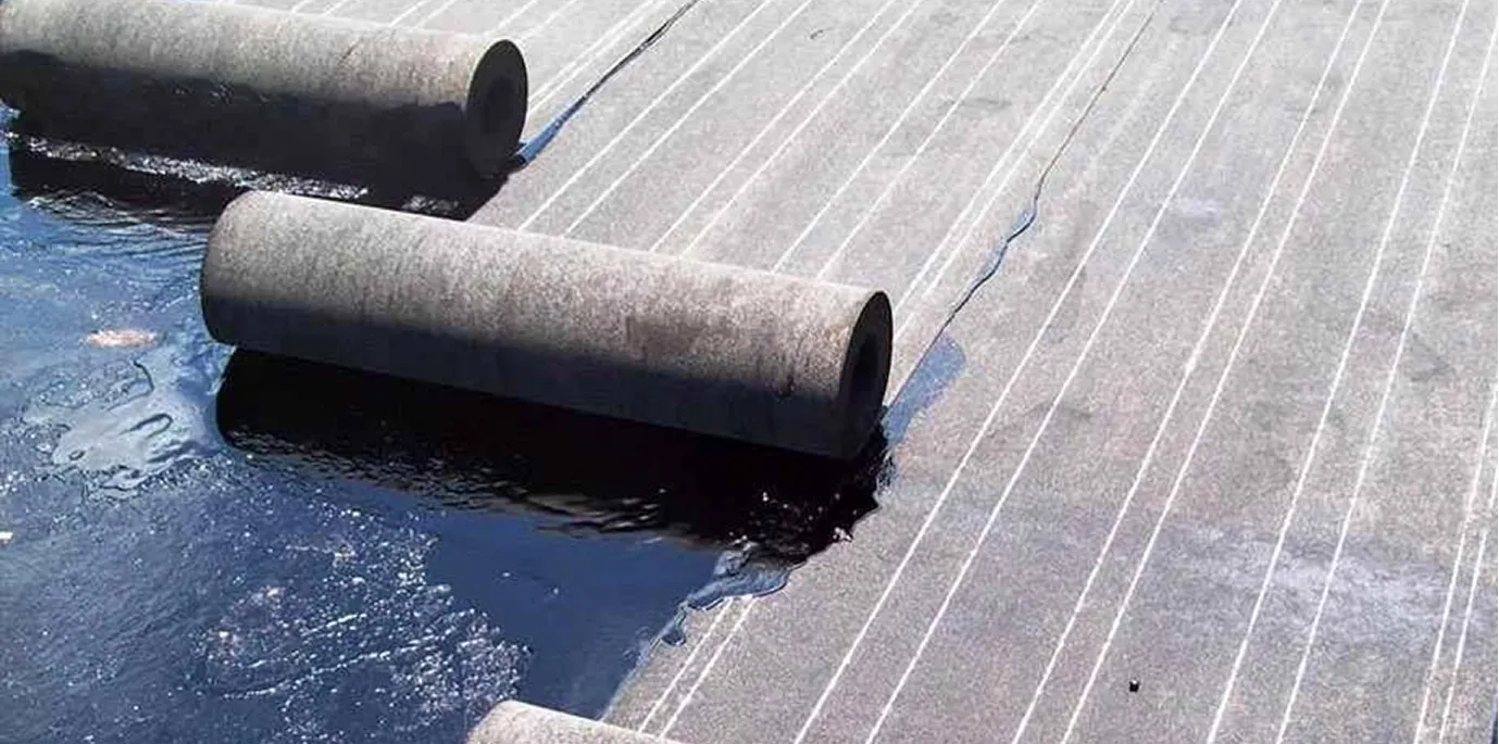 Waterproofing with rolled materials